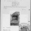 Photographs and research notes relating to graveyard monuments in Kingsbarns Churchyard, Fife.  
