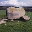 The recumbent stone from the SW