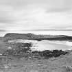 Eigg, Kildonnan, Rubha na Crannaig, Fort. View from NW.