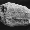 Reverse of cross-incised stone.
Stone held in the Meffan Institute, Forfar.