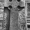 Aberlemno no2, the Churchyard Stone.
View of cross-bearing face of slab.