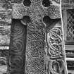 Aberlemno no 2, the Churchyard Stone
View of cross-bearing face of slab.
