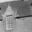 Detail of dormer window on South front of Drum Castle.