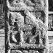 St Mary's Churchyard, Rothesay. Early Christian cross-shaft, view of reverse face.