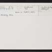 Yell, Papil, Burn Of Forsc, HP50SW 5, Ordnance Survey index card, Recto