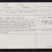 Broch Of Culswick, HU24SE 4, Ordnance Survey index card, Recto