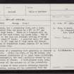 Bay Of Garth, HU25NW 2, Ordnance Survey index card, Recto