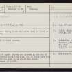 Bressay, Brough, HU54SW 3, Ordnance Survey index card, Recto