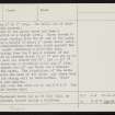 Rousay, Midhowe, HY33SE 1, Ordnance Survey index card, page number 2, Verso