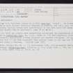 Papa Westray, Munkerhoose, HY45SE 26, Ordnance Survey index card, page number 2, Recto