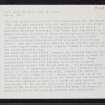 Sanday, Pool, HY63NW 17, Ordnance Survey index card, Recto