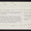 Sanday, Mount Maesry, HY74SE 4, Ordnance Survey index card, page number 1, Recto