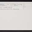 Lewis, Glen Shader, NB35SE 13, Ordnance Survey index card, Recto