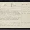 Inchadamph, NC22SW 6, Ordnance Survey index card, page number 1, Recto