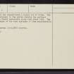 Inchadamph, NC22SW 6, Ordnance Survey index card, page number 3, Recto