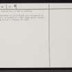Daill, NC36NE 38, Ordnance Survey index card, page number 2, Verso