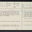 Loch Shin, NC50NE 15, Ordnance Survey index card, page number 1, Recto