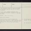 Backies, NC80SW 1, Ordnance Survey index card, page number 3, Recto