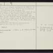 Golspie, NC80SW 13, Ordnance Survey index card, page number 2, Verso