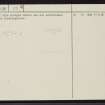 Kinbrace, NC82NE 25, Ordnance Survey index card, page number 2, Verso