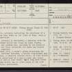 Reay, NC96NE 13, Ordnance Survey index card, page number 1, Recto