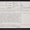 Langwell Water, ND02SE 3, Ordnance Survey index card, page number 1, Recto
