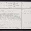 Latheronwheel Mains, ND13SE 6, Ordnance Survey index card, page number 1, Recto