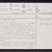 Dirlot, ND14NW 6, Ordnance Survey index card, page number 1, Recto