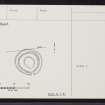 Pullyhour, ND15SW 3, Ordnance Survey index card, Recto