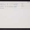 Thurso, 5 - 7 Riverside Road, The White House, ND16NW 41, Ordnance Survey index card, Recto