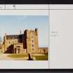 Castle Of Mey, ND27SE 1, Ordnance Survey index card, Recto