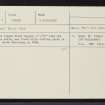 South Ronaldsay, Blows Moss, ND48NE 7, Ordnance Survey index card, Recto