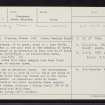 Barra, Borve, NF60SE 10, Ordnance Survey index card, Recto