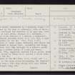 Barra, Borve, NF60SE 14, Ordnance Survey index card, page number 1, Recto