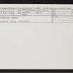 Barra, Sligeanach, NF60SE 19, Ordnance Survey index card, Recto