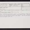 North Uist, Newton, NF87NE 25, Ordnance Survey index card, Recto