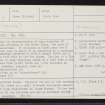 North Uist, Loch Hunder, NF96NW 5, Ordnance Survey index card, Recto