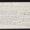 Langay, NG08SW 1, Ordnance Survey index card, page number 1, Recto