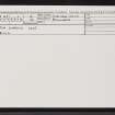 Skye, Dun Garsin, NG33NE 1, Ordnance Survey index card, Recto