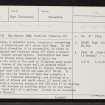 Skye, Dun Garsin, NG33NE 1, Ordnance Survey index card, page number 1, Recto