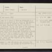 Dun Maraig, Skye, NG35NE 5, Ordnance Survey index card, page number 1, Recto
