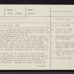 Dun Liath, Skye, NG37SE 2, Ordnance Survey index card, page number 1, Recto