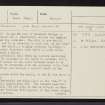 Skye, Dun A'Cheitechin, NG44NW 8, Ordnance Survey index card, page number 1, Recto
