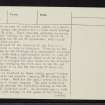 Knock Farril, NH55NW 10, Ordnance Survey index card, page number 2, Verso