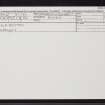 Avoch, 3 Geddeston, NH75NW 51, Ordnance Survey index card, Recto