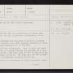 Caochan Poll Nan Gabhar, NH84NE 12, Ordnance Survey index card, page number 1, Recto