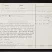 Carn Maol, NH84NE 14, Ordnance Survey index card, Recto