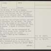 Embo, NH89SW 9, Ordnance Survey index card, page number 2, Verso