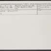 Downie Hillock, NH95NE 5, Ordnance Survey index card, Recto