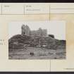 Ballone Castle, NH98SW 1, Ordnance Survey index card, page number 2, Recto
